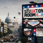 alt_text: Berita tentang masalah merek dagang terkait 'Situation Room' DC di liputan EMO78 News.